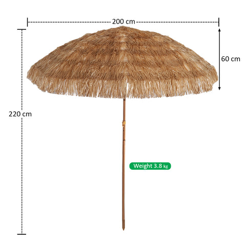 Straw umbrella