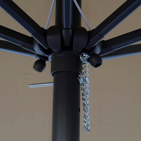 Raintree 2.4M مظلة الفناء المائلة بدون قاعدة المظلة