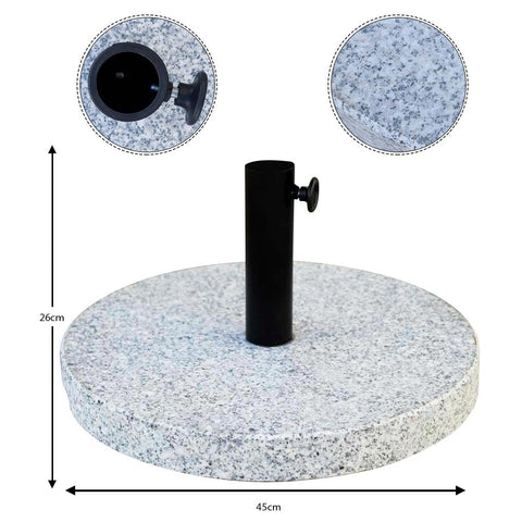 Secure & stylish, our Round Marble Umbrella Base ensures your shade stays put! Add elegance to your patio today - weather-resistant & durable.