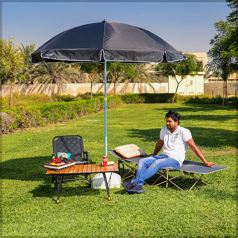 مظلة الشاطئ بقاعدة