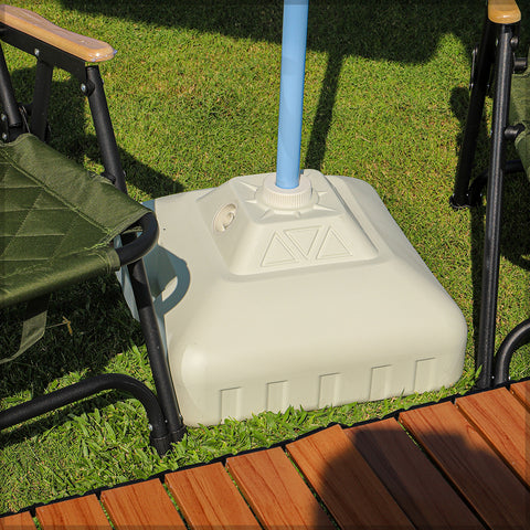 مظلة الشاطئ بقاعدة