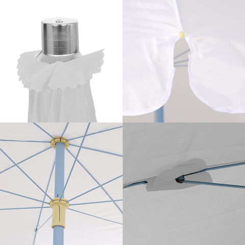 مظلة الشاطئ بقاعدة