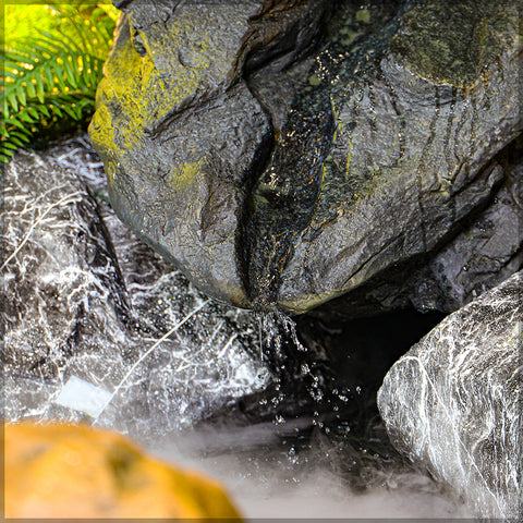 Decorative waterfalls outdoor