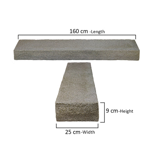 Backyard stone bridge