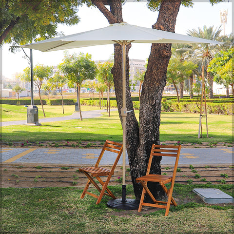 Beach umbrella with tassels