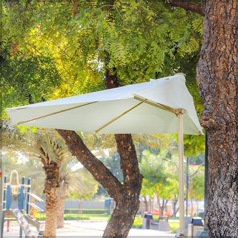 مظلة نصف جدارية خارجية بدون قاعدة (مظلة فقط)