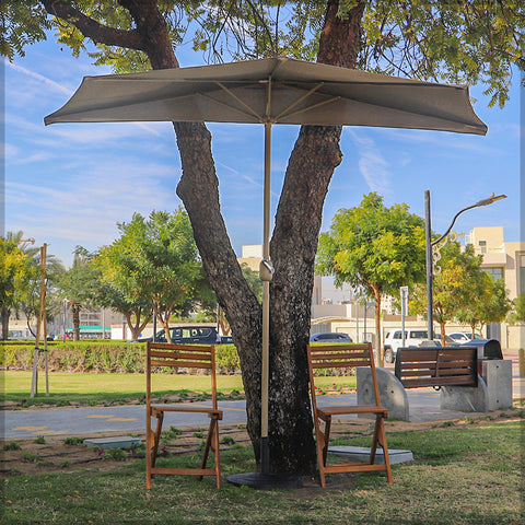 مظلة نصف جدارية خارجية بدون قاعدة (مظلة فقط)