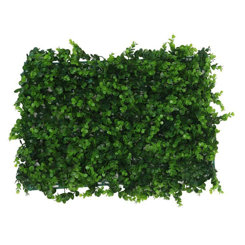 Vertical eucalyptus garden wall panel