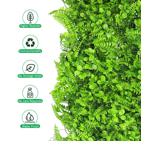 Fake grass wall covering