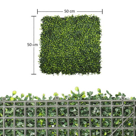 Faux green wall