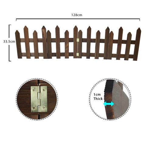 Garden wood fencing