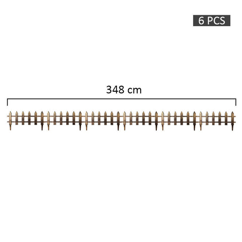 Plastic garden fence panels