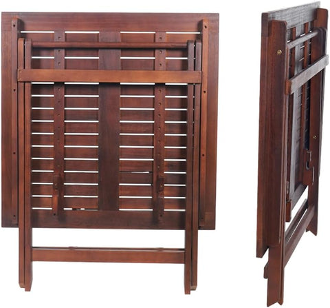 wooden folding picnic table