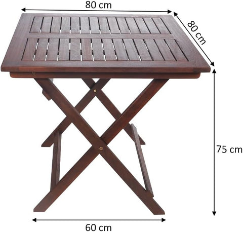 portable wooden folding table