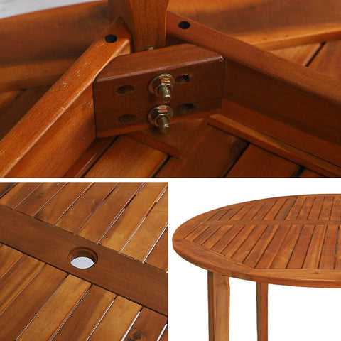 round dining table and chairs