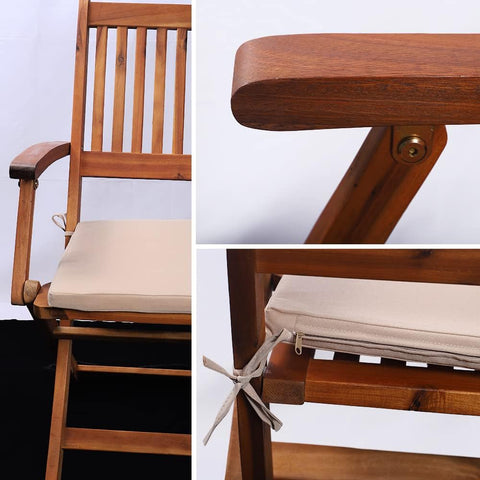 wooden outdoor table set