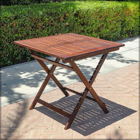 wooden folding table