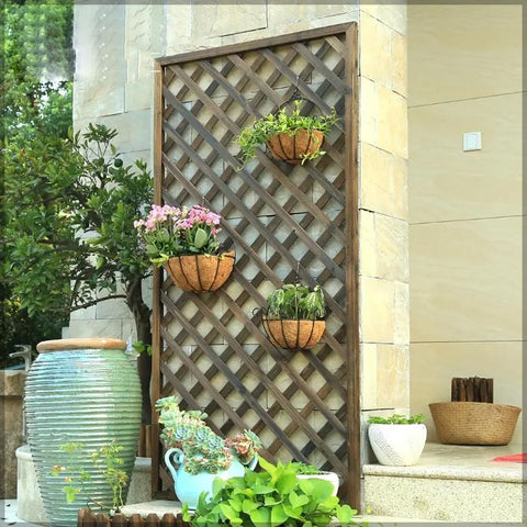 Garden fence for climbing plants