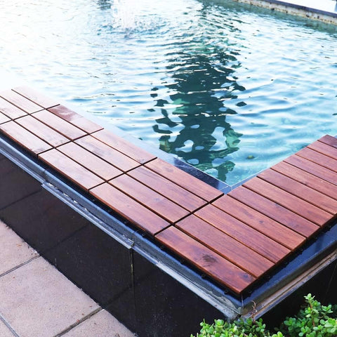 outdoor wooden tiles