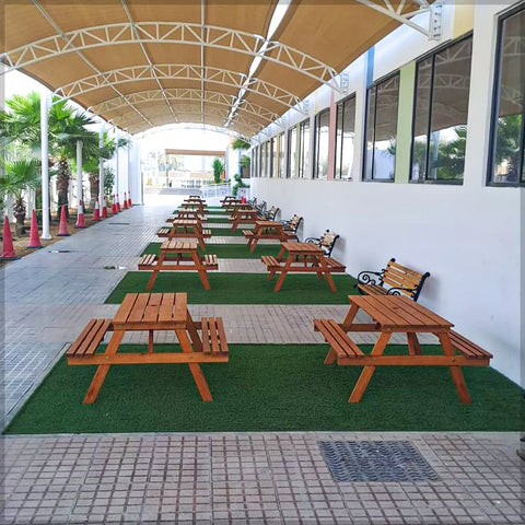 Sturdy Wooden Picnic Tables