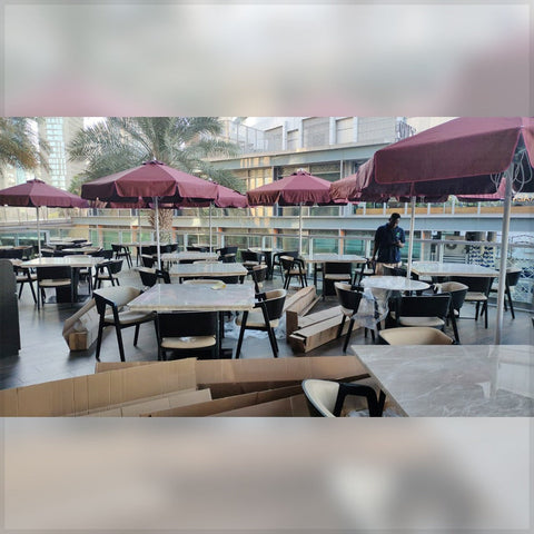 Urban Café Terrace Setup