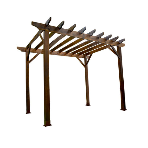 This Solid Wood Garden Pergola Shade is crafted from high-quality wood, providing a sturdy and durable structure for your outdoor space.