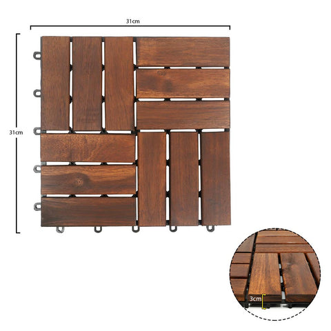 Expertly crafted from high-quality acacia wood, these floor tiles provide a sleek and durable flooring solution.