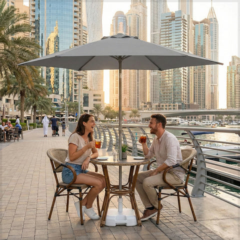 Green Color Outdoor Umbrella without Base(umbrella only)