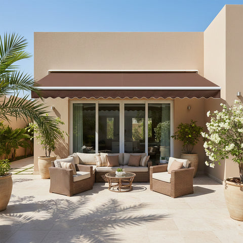 مظلة قابلة للسحب للشرفة وحماية من الشمس