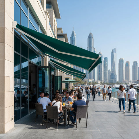 مأوى مظلة خضراء 4×2.5 متر