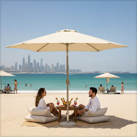 Green Color Outdoor Umbrella without Base(umbrella only)