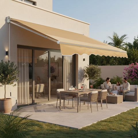 Khaki Canopy Shelter 4x2.5m with Installation