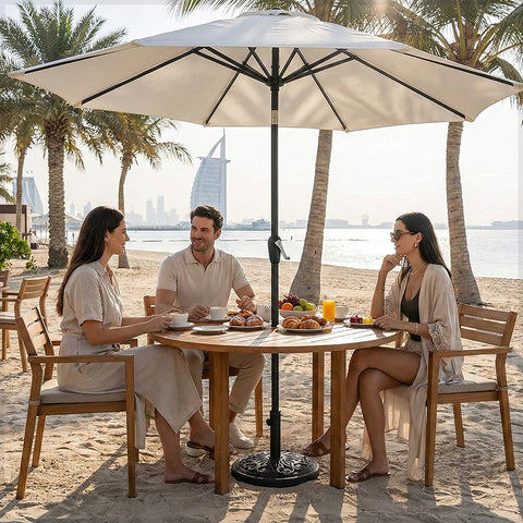 Raintree 2.4M Tilting Patio Umbrella Without Parasol Base(umbrella only)