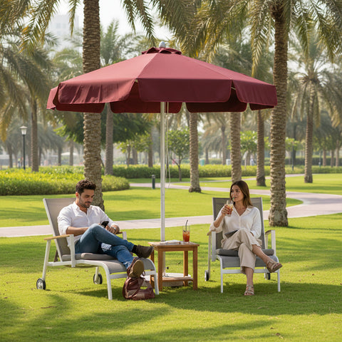 مظلة باحة خارجية مع قاعدة