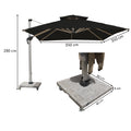 120kg marble base cantilever umbrella
