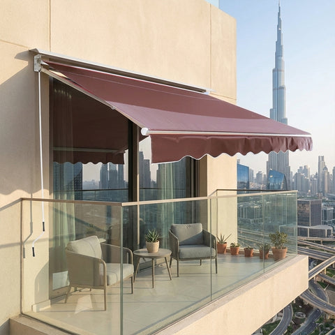 مظلة قابلة للسحب للشرفة وحماية من الشمس