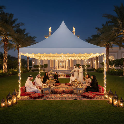 خيمة بيضاء شديدة التحمل (خيمة فقط)