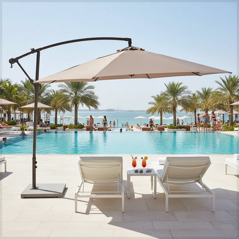 Cantilever Hanging Umbrella(umbrella with base only)