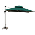 Cantilever patio umbrella with base