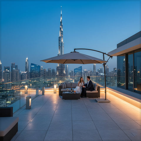 مظلة معلقة ناتئ