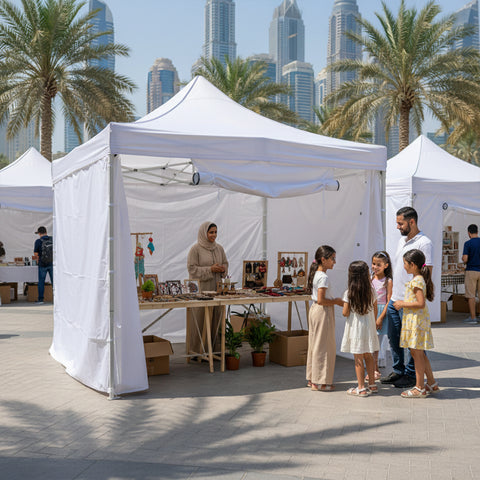 White Canopy Tent with 4sides Wall Cover