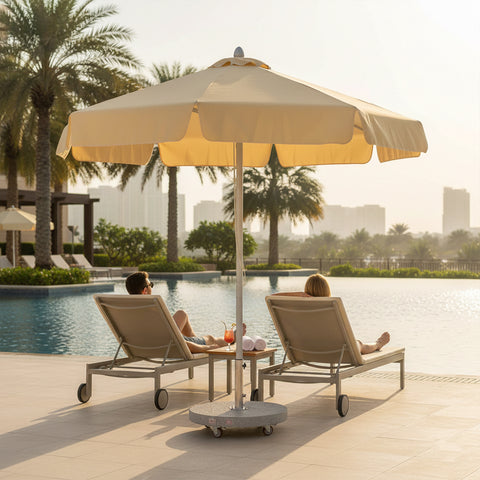 مظلة باحة خارجية مع قاعدة