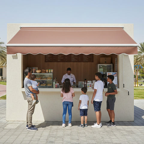 مظلة شمسية محمية من الأشعة فوق البنفسجية