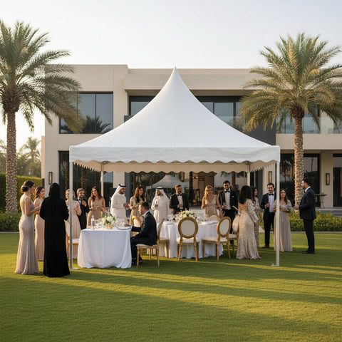 خيمة بيضاء شديدة التحمل (خيمة فقط)