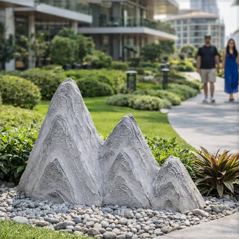 زينة جبل الثلج لتزيين المناظر الطبيعية (حجر فقط)