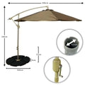 Elevate your outdoor experience with our 8ft Cantilever Patio Hanging Umbrella. 