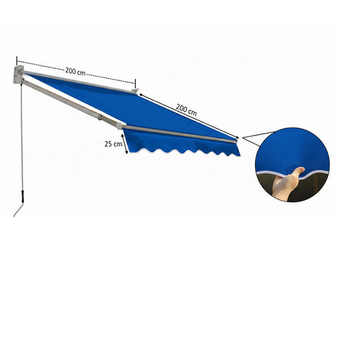 مأوى مظلة خارجي 2 متر × 2 متر