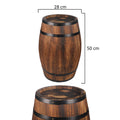 rustic wooden barrel