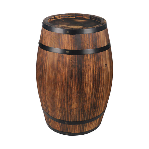 vintage wooden barrel decor