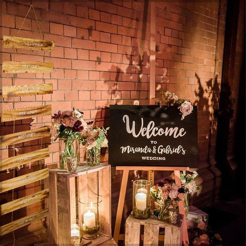 Decorative Wedding Ladder Sign